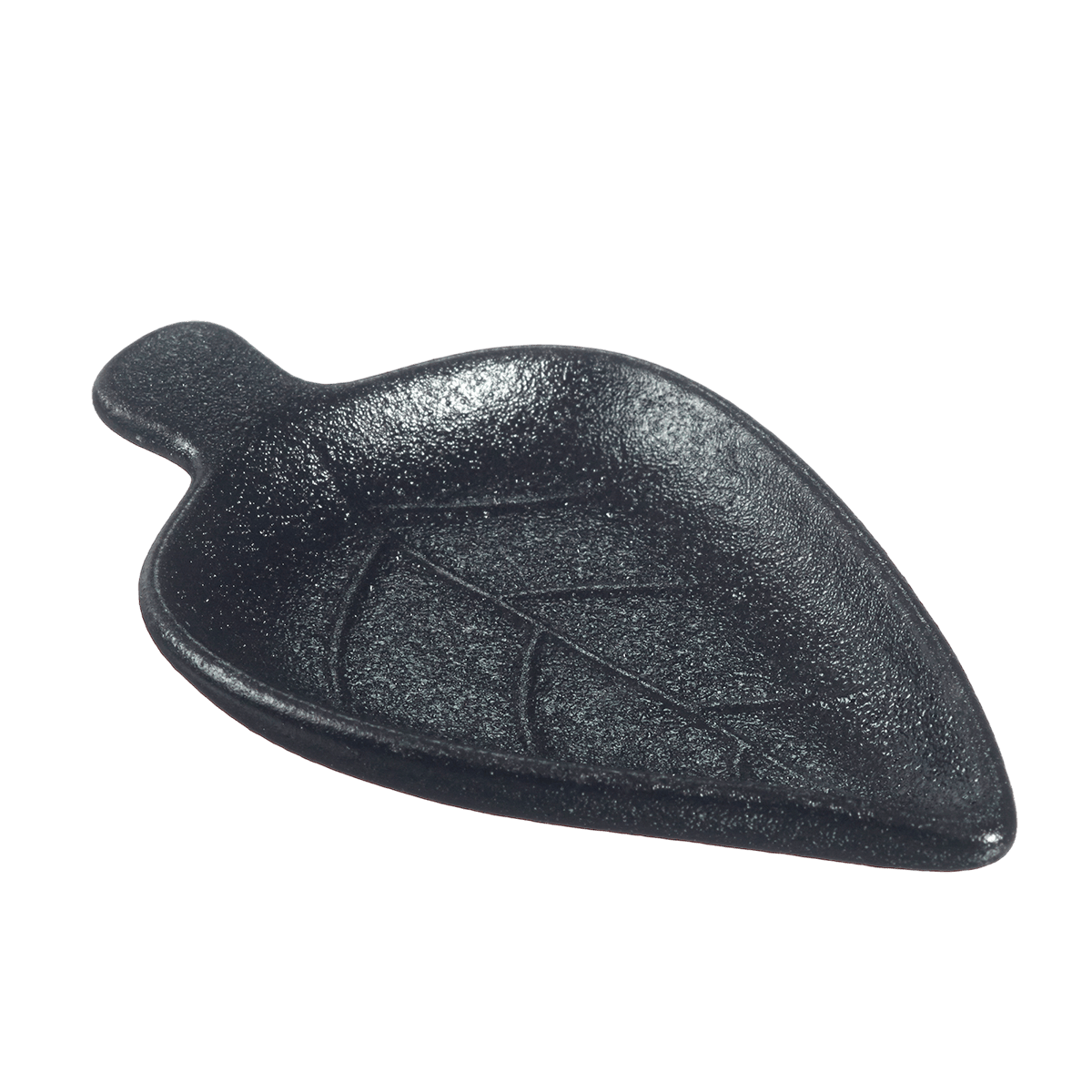 Verrine Feuille Sandy céramique noire 96x61x13 mm | 144 Unité(s)