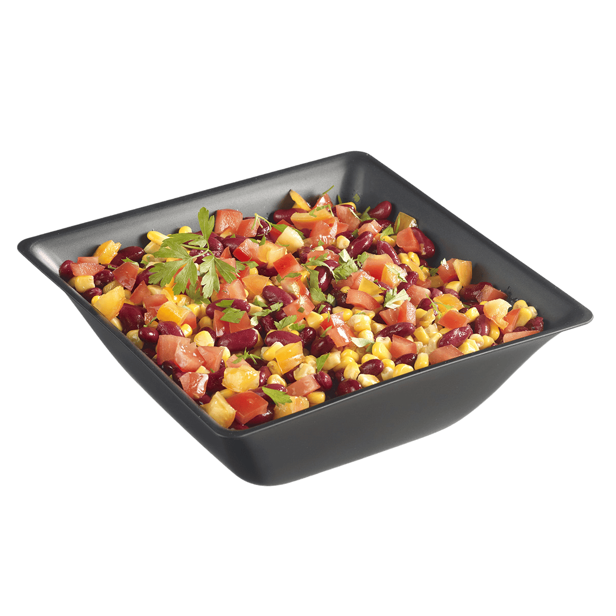 Saladier Fluid' PP anthracite mat 2500 ml | 50 Unité(s)