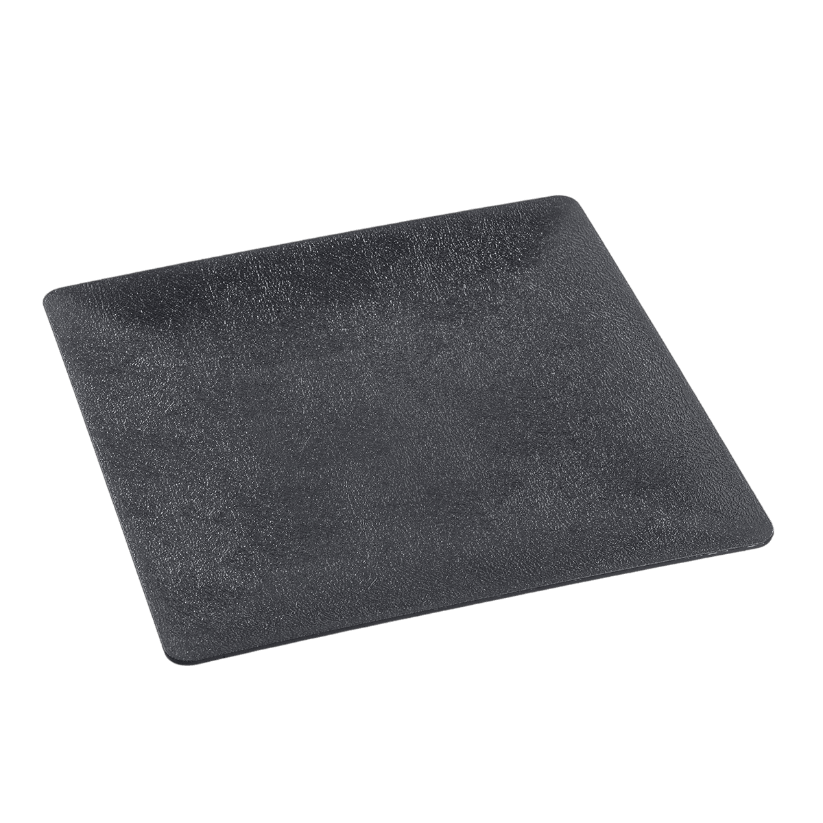 Assiette Fluid' PP noir texturé 250 x 250 mm | 100 Unité(s)