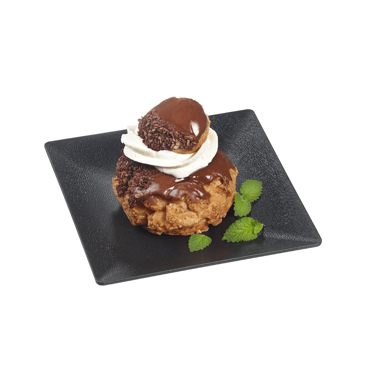 Assiette Fluid' PP noir texturé 160x160 mm | 100 Unité(s)