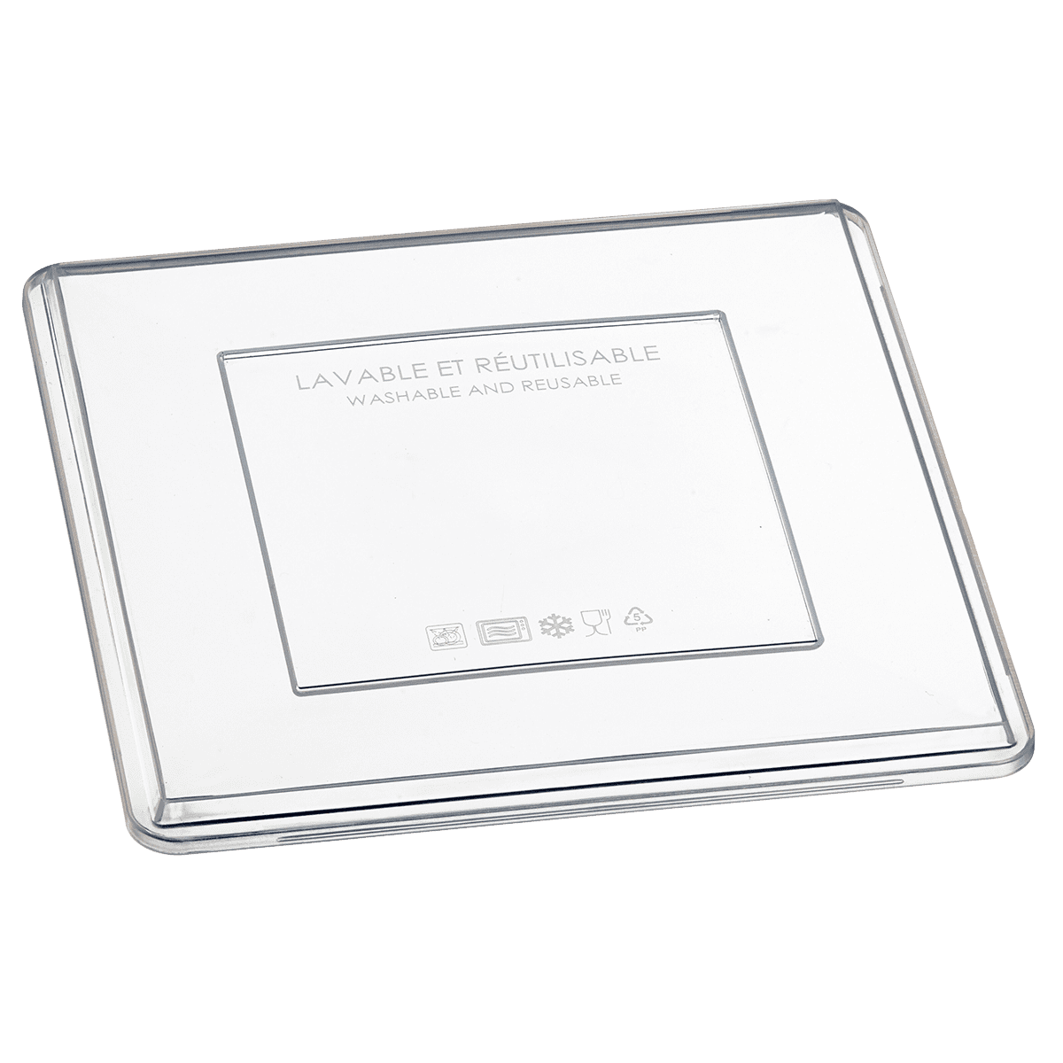 Couvercle PP pour Saladier Fluid' PP 1260 ml | 50 Unité(s)