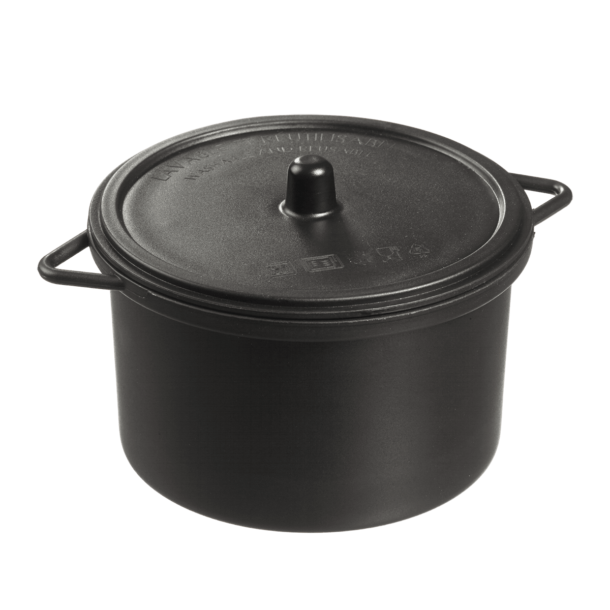 Cocotte LOOP avec couvercle PP noire 650 ml | 80 Unité(s)