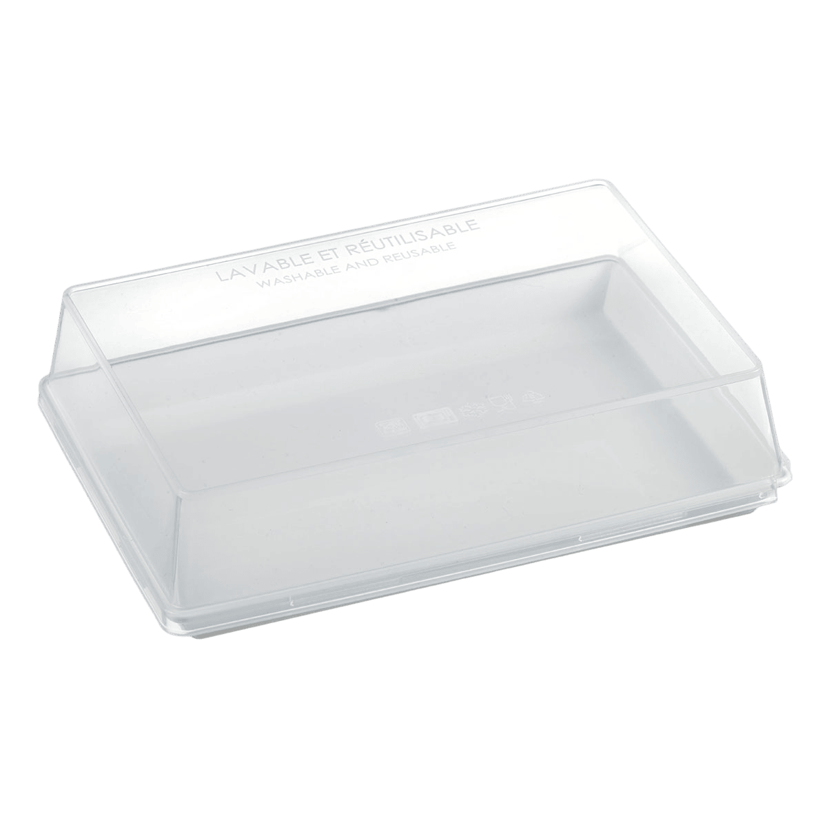 Assiette Quartz PP blanc 185x130 mm | 120 Unité(s)