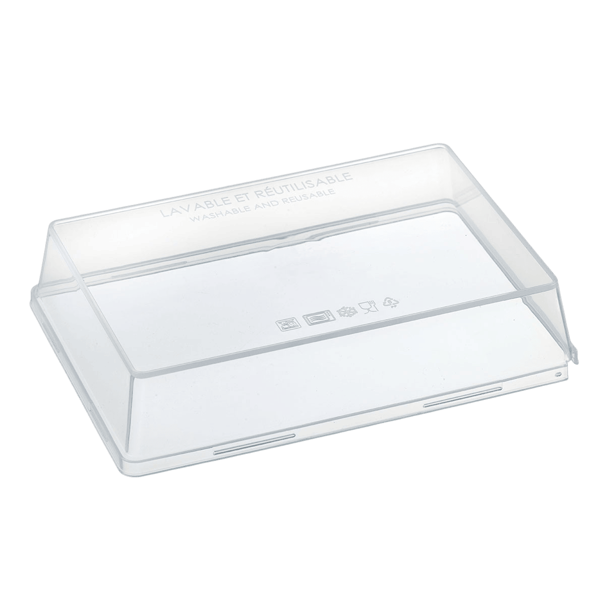 Couvercle PP pour assiette Quartz PP 185x130 mm | 120 Unité(s)
