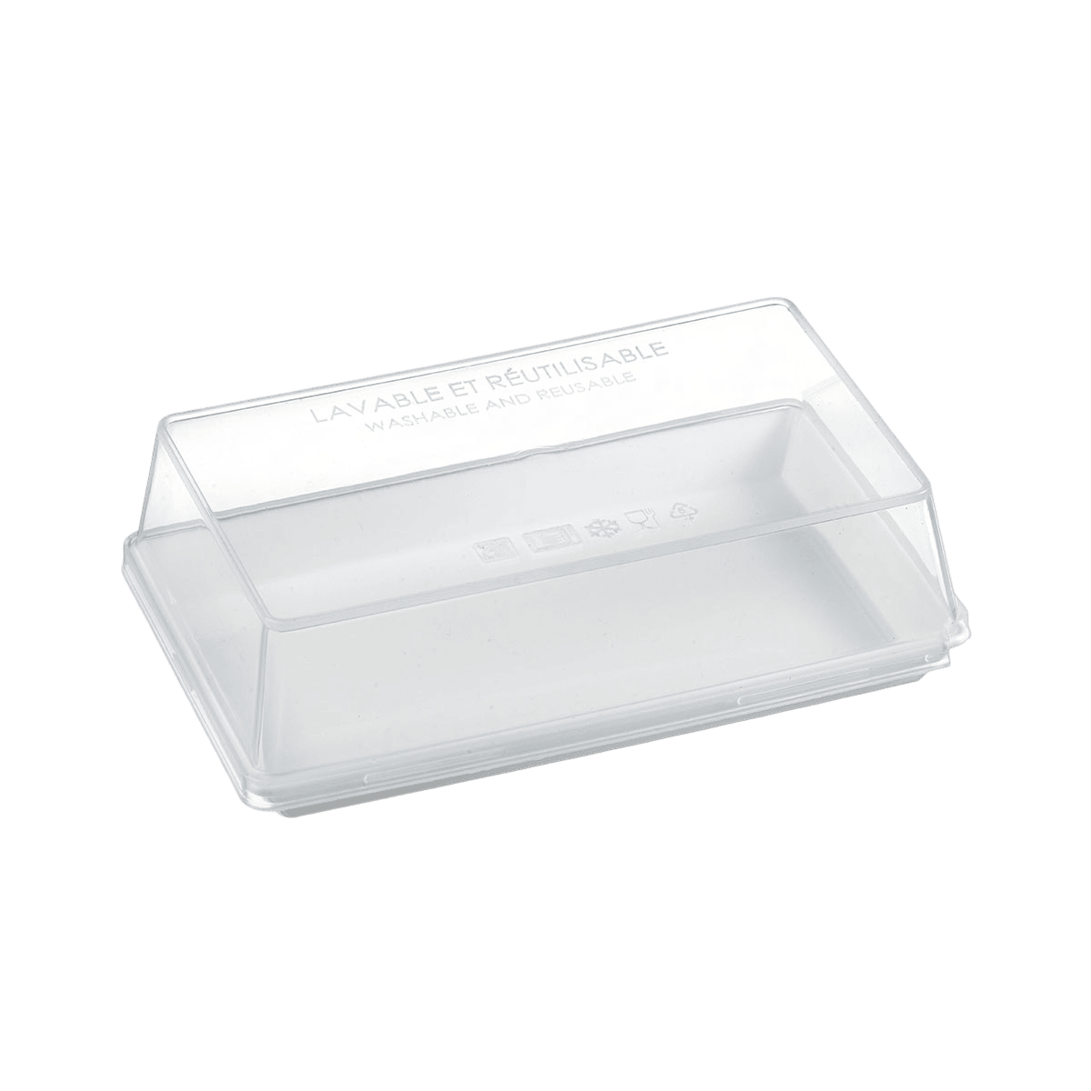 Assiette Quartz PP blanc 160x100 mm | 120 Unité(s)