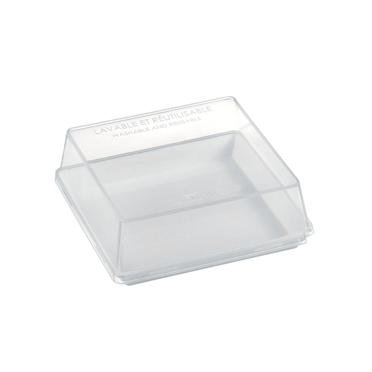 Assiette Quartz PP blanc 130x130 mm | 120 Unité(s)