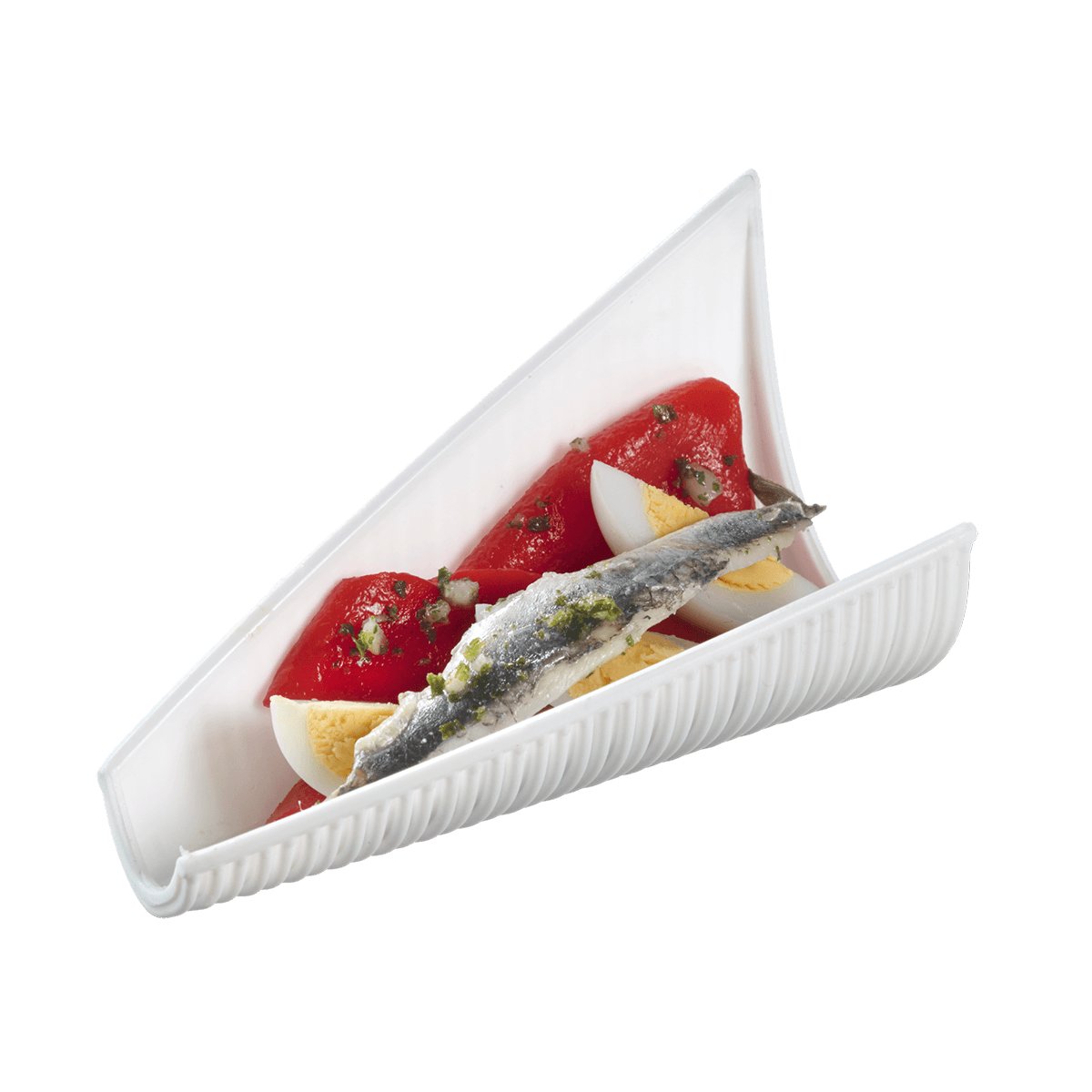 Verrine Pasta Castellane PP blanc 95x50x60 mm | 200 Unité(s)