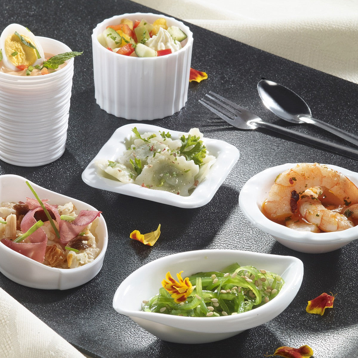 Verrine Pasta Conchiglie PP blanc 47 ml | 200 Unité(s)