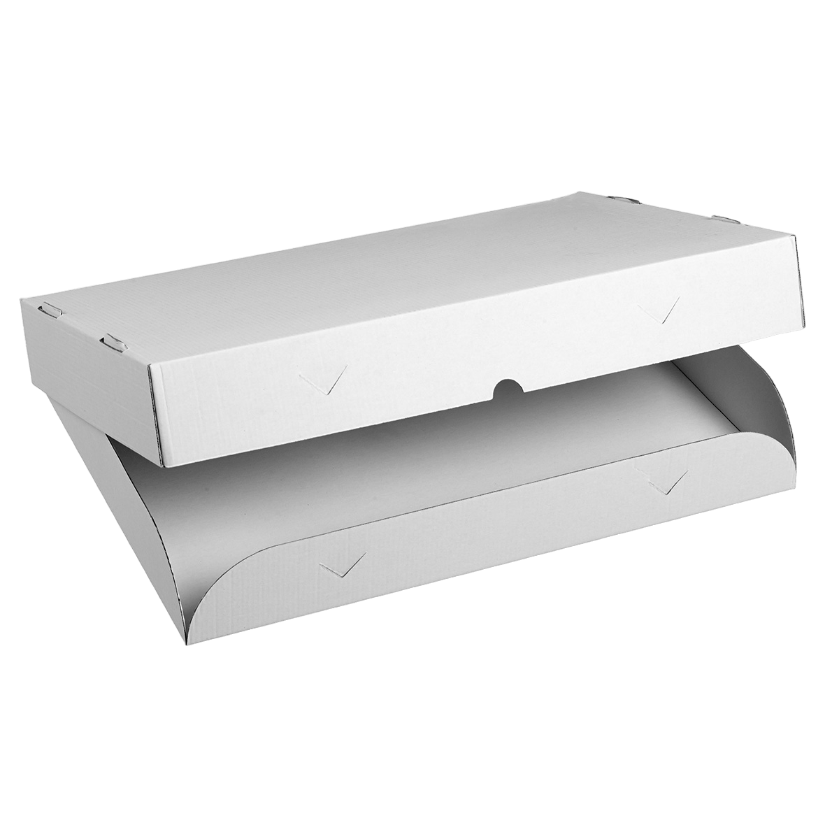 Boîte carton microcannelé pour plateau traiteur 428x300x65 mm | 25 Unité(s)