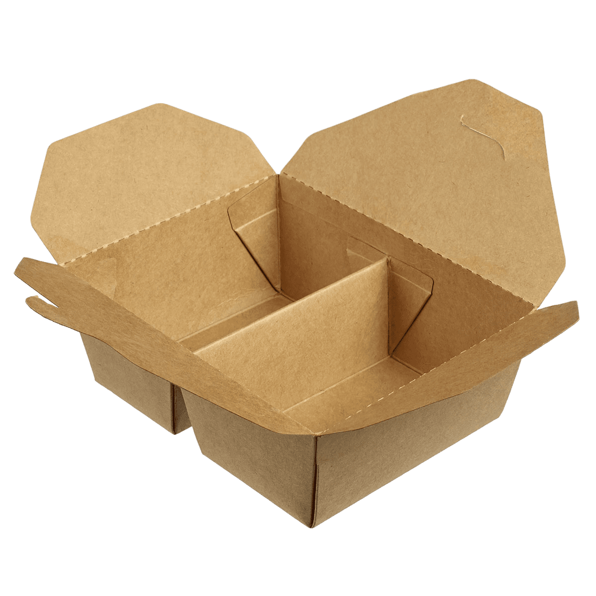 Boîte repas Ecokraft 2 compartiments 400 + 400 ml | 200 Unité(s)