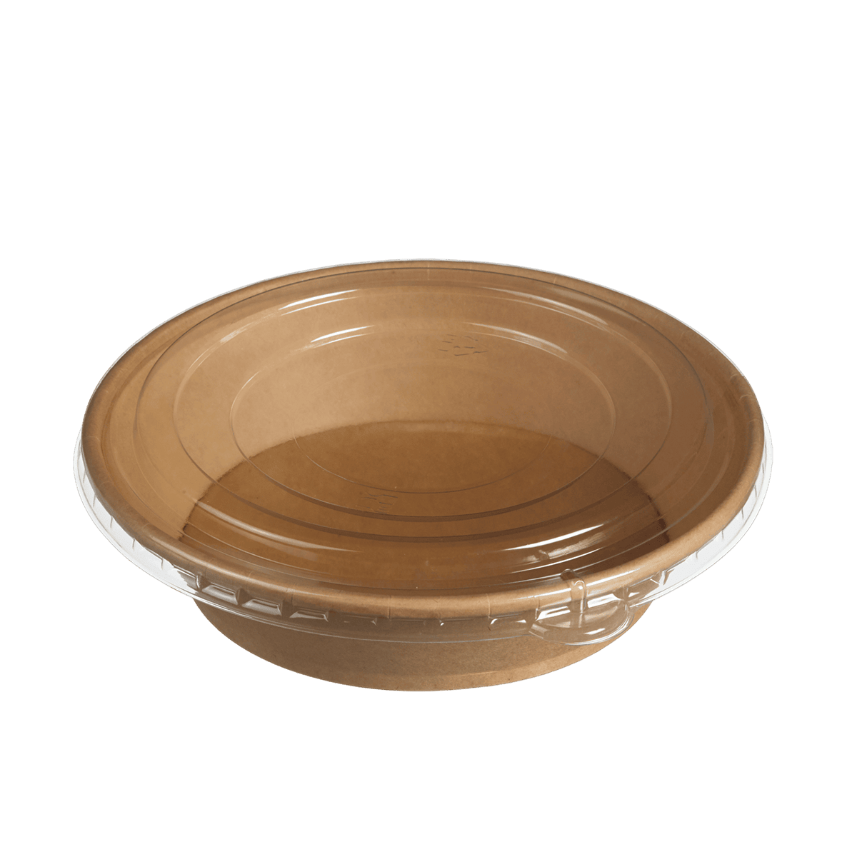 Saladier conique 750 ml Ecokraft + couv. PET anti buée x25 | 200 Unité(s)