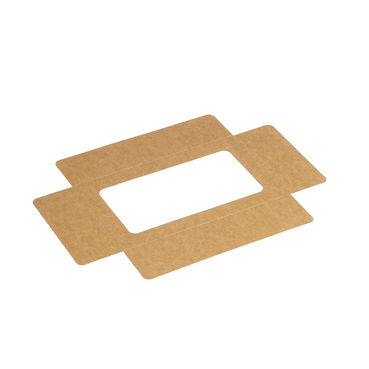 Couvercle kraft avec fenêtre pour plateau Fenix 1/4 GN | 250 Unité(s)