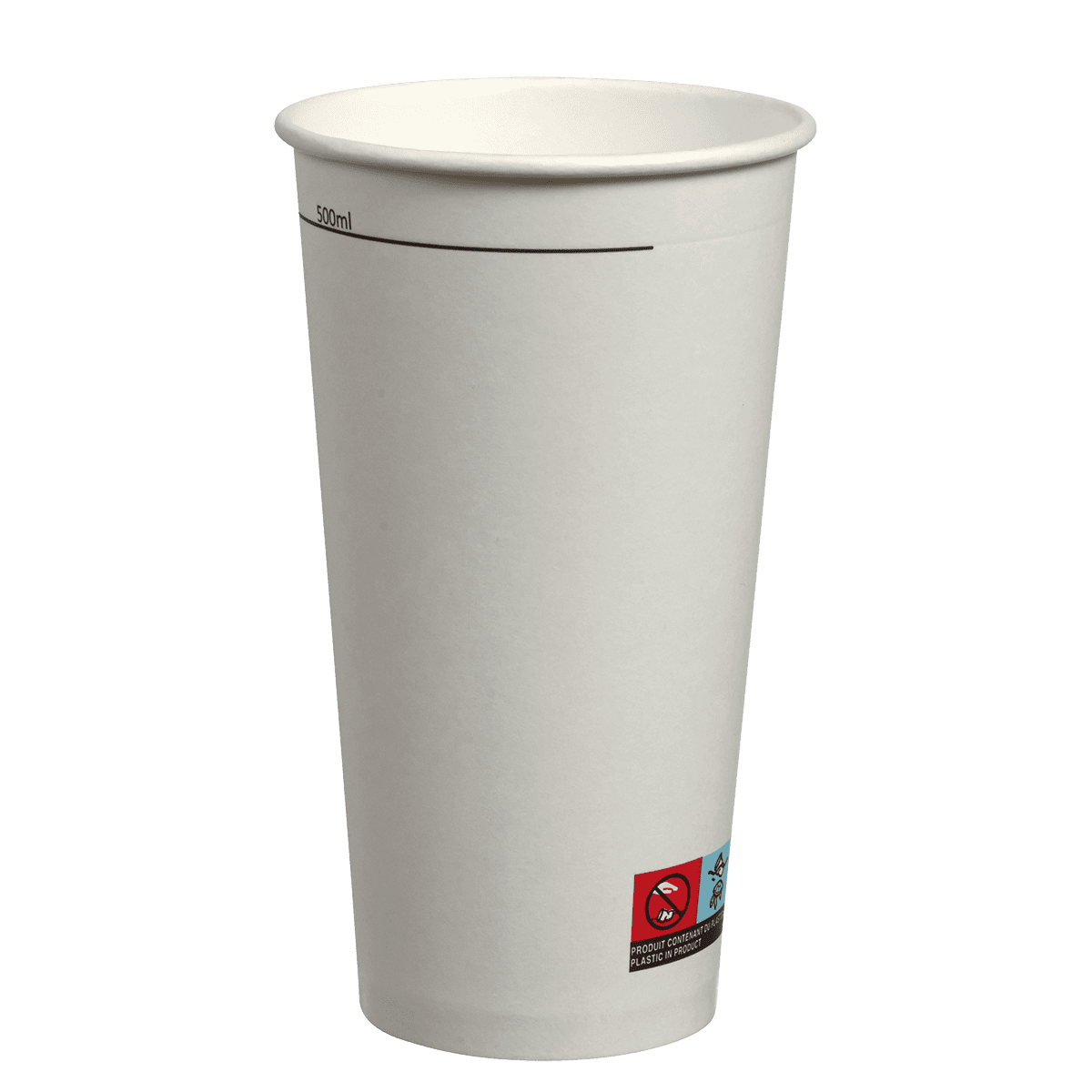 Gobelet carton blanc 580 ml gradué 500 ml | 1000 Unité(s)