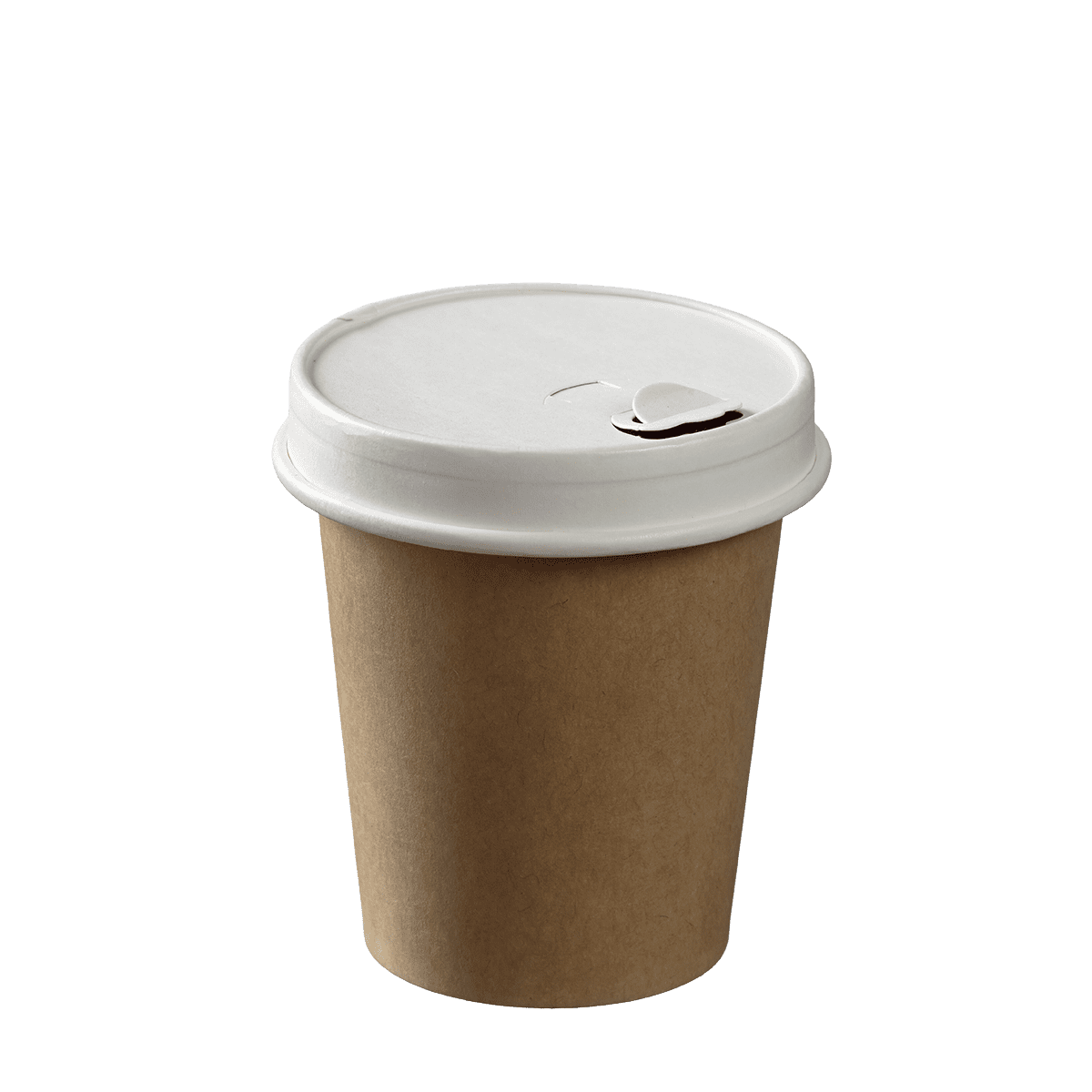 Couvercle carton blanc avec buvant pour gobelets Ø 80 mm / 280 ml | 1000 Unité(s)