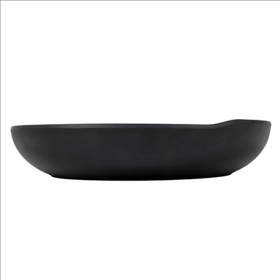 ASSIETTES CREUSES 'ASAMI WARE' Ø 20,5x4 CM NOIR MÉLAMINE (6 UNITÉS)