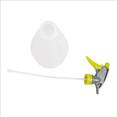 PULVERISATEUR + BOUTEILLE 1 L TRANSLUCIDE PLASTIQUE (1 UNITÉ)