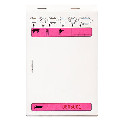 BLOCS COMMANDES TRIPLI 50x3 FEUILLES 10x15 CM ROSE AUTOCOPIANT (100 UNITÉS)