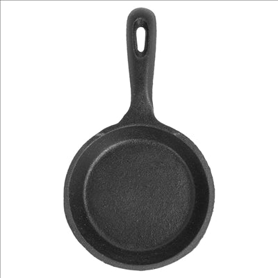 SAUTEUSE ÉMAILLÉE 100 ml Ø 10(17,3)x2,4 CM NOIR FER (12 UNITÉS)