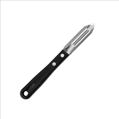 ÉCONOME, MANCHE ABS 6,5 CM NOIR INOX (1 UNITÉ)
