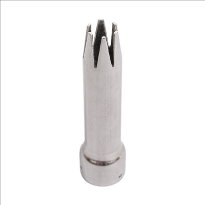 BUSE POUR SIPHON CRÈME, DROITS ARGENTE INOX (25 UNITÉS)