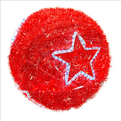 BOULE GÉANTE 720 LEDS Ø 120 CM ROUGE (1 UNITÉ)
