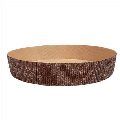 MOULES CUISSON PÂTISSERIE 145 G/M2 Ø 22x4 CM MARRON PAPIER (408 UNITÉS)