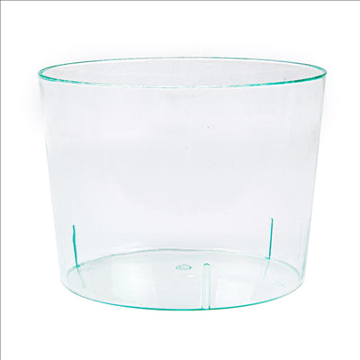 RÉCIPIENTS MISE EN BOUCHE RÉUTILISABLES 'BODEGA' 180 ML Ø 7,5x5,8 CM VERT D'EAU PS (200 UNITÉS)