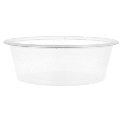 RÉCIPIENTS INJECTÉS MICRO-ONDABLES 225 ML Ø 11,5x3,7 CM TRANSPARENT PP (500 UNITÉS)