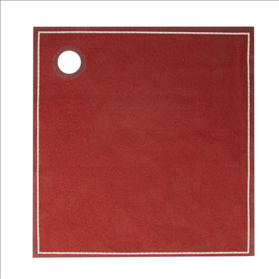 12 U. TORCHONS EN ROULEAU 'CUBI-DRAP' 40x40 CM BORDEAUX COTON (1 UNITÉ)