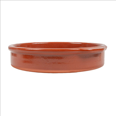 RÉCIPIENTS AVEC ANSES 550 ML Ø17x4,5 CM MARRON CERAMIQUE (12 UNITÉS)