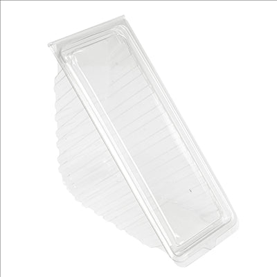 BOÎTES TRIANGULAIRES SANDWICH DOUBLE 11x11x6,5 CM TRANSPARENT RPET (600 UNITÉS)