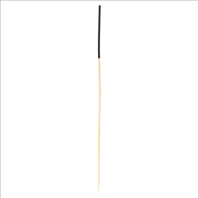 PIQUES LONGUES Ø 0,25x23 CM NOIR BAMBOU (100 UNITÉS)