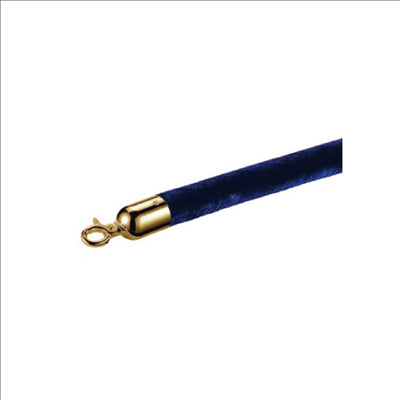 CORDON COLONNE MOBILE OR Ø 3,2x150 CM BLEU VELOURS (1 UNITÉ)