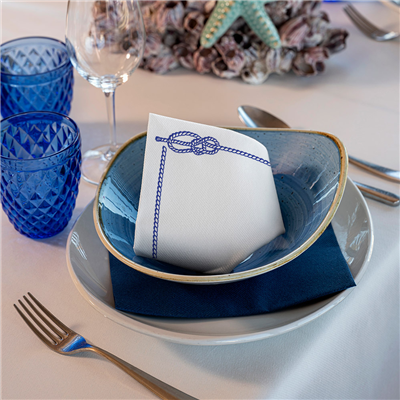 SERVIETTES "SETE" 45 G/M2 40x40 CM BLANC AIRLAID (700 UNITÉS)