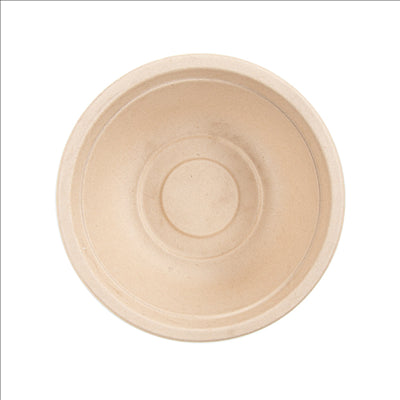 SALADIERS 'BIONIC' 500 ML Ø 15,5x5,4 CM NATUREL BAGASSE (600 UNITÉS)