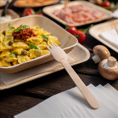 FOURCHETTES 14 CM NATUREL BOIS (100 UNITÉS)