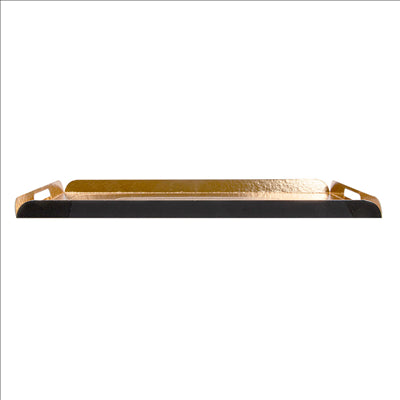 PLATEAUX AVEC ANSES 750 G/M2 24x38+2 CM OR/NOIR CARTON (100 UNITÉS)