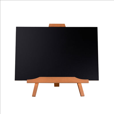TABLEAU DOUBLE CÔTÉ + SUPPORT DE TABLE 35,5x21,8x18 CM NOIR BOIS (1 UNITÉ)