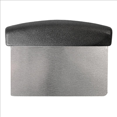SPATULE/GRATTOIR PÂTE À PIZZA 11x15,2 CM ARGENTE INOX (1 UNITÉ)