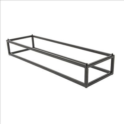 PRÉSENTOIR BUFFET POUR PLATEAUX 263.51/263.55 'ASAMI WARE' 53x16,2x8 CM NOIR METAL (1 UNITÉ)
