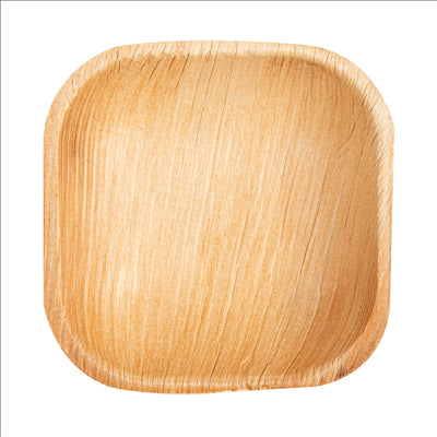 ASSIETTES CARRÉES 'ARECA' 10x10x2,5 CM NATUREL ARECA (200 UNITÉS)