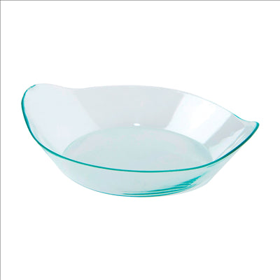 MISE EN BOUCHE RÉUTILISABLES "ELLIPTIQUE" 8x2 CM VERT D'EAU PS (1000 UNITÉS)