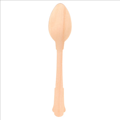 CUILLÈRES À CAFÉ 'CLASSIC' 12 CM NATUREL BOIS (100 UNITÉS)