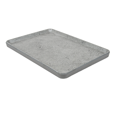 PLATEAUX RECTANGULAIRES 'ASAMI WARE' 28,5x20x2 CM IMITATION CIMENT MÉLAMINE (4 UNITÉS)