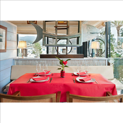 SERVIETTES 55 G/M2 40x40 CM ROUGE AIRLAID (700 UNITÉS)