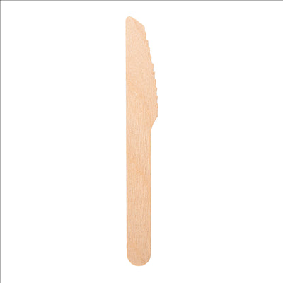 COUTEAUX 14 CM NATUREL BOIS (100 UNITÉS)
