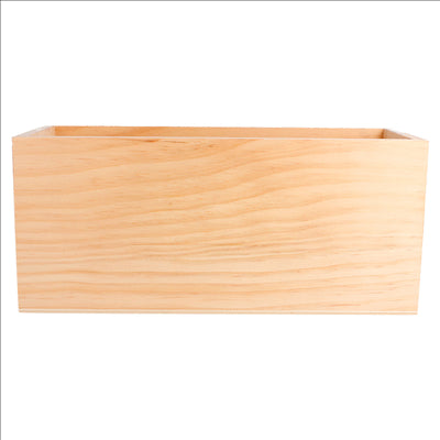 BOÎTE PRÉSENTATION CONDIMENTS 23x10x10 CM NATUREL BOIS (1 UNITÉ)