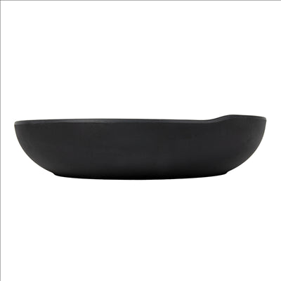 ASSIETTES CREUSES 'ASAMI WARE' Ø 24,5x5,3 CM NOIR MÉLAMINE (6 UNITÉS)