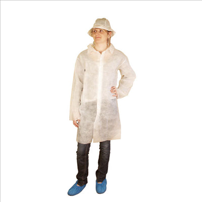 ENSEMBLE VISITEUR 100 CM BLANC AIRLAID (25 UNITÉS)