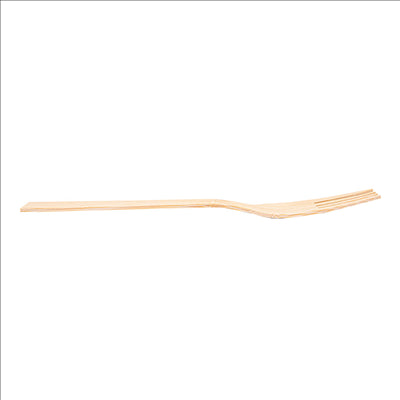 FOURCHETTES 17 CM NATUREL BAMBOU (100 UNITÉS)